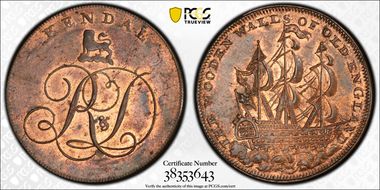 (c.1790) Tk 1/2D DH-6 Westmoreland, Kendal MS64RB