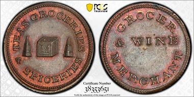 (c.1790s) Tk 1/4D DH-3Bis Not Local MS63BN