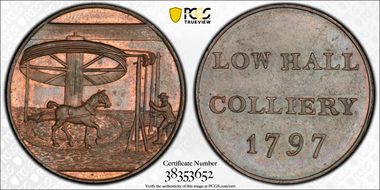 1797 Tk 1/2D DH-1 Cumberland, Low Hall MS63BN