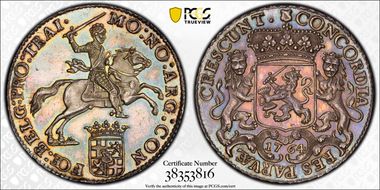 1764 1/2 Dtn KM-115.2 Flowered Edge MS63