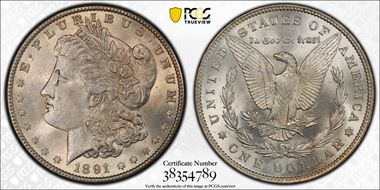 1891 $1 MS63