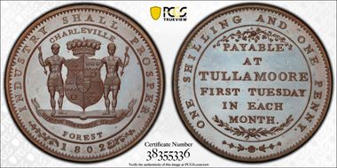 1802 Tk 13D DH-2 King's County, Charleville Bronzed PR65