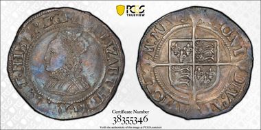 (1560-61) Groat S-2556 Martlet AU50