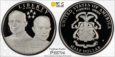 2013-S 50C 5 Star Generals Arnold, Bradley PR69DCAM