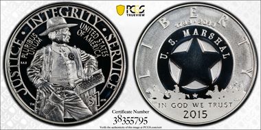 2015-P $1 U.S. Marshals Service PR69DCAM