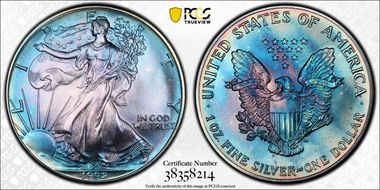 1992 $1 Silver Eagle N1