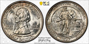1925 50C Fort Vancouver MS66