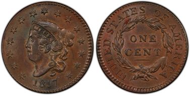 1817 1C N-16, 15 Stars AU58BN
