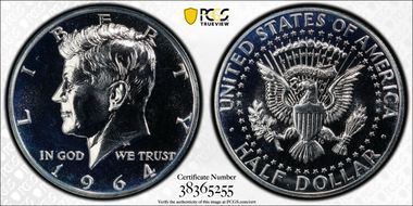 1964 50C Accented Hair PR65