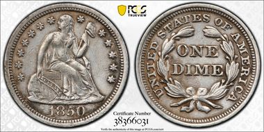 1850 10C S.S. Central America #2 (with Pinch) XF45