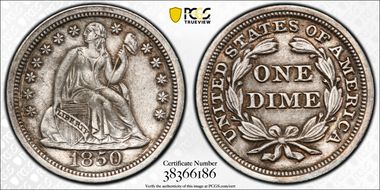1850 10C S.S. Central America #2 (with Pinch) XF45