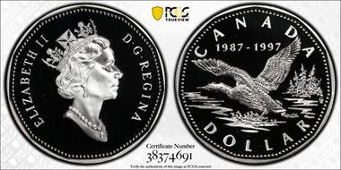 1997 S$1 Flying Loon Ag PR69DCAM