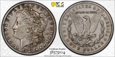 1879-S $1 VAM 43 Reverse of 1878 VF35