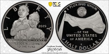 2019-S 50C American Legion 100th Ann PR69DCAM