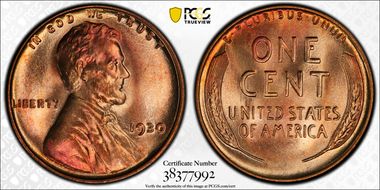 1930 1C MS66+ RD