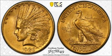 1926 $10 MS63