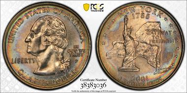 2001-P 25C New York MS64