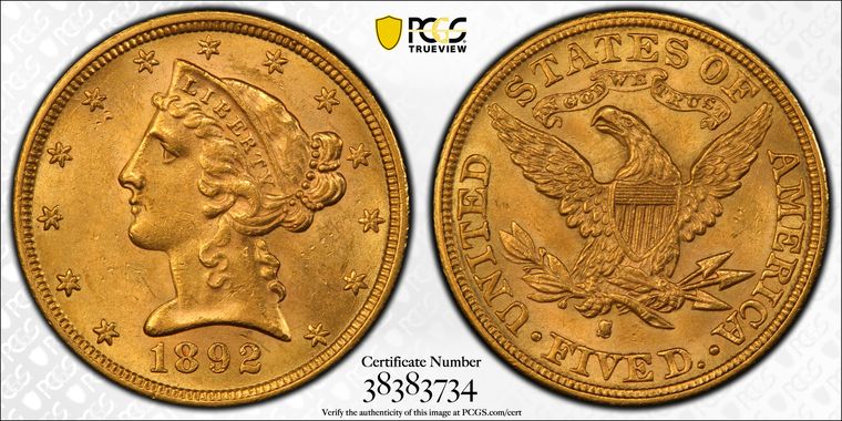 Cert 38383734 - Coin Image