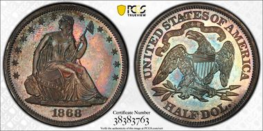 1868 50C PR65
