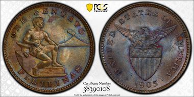 1905 1C KM-163 MS64BN