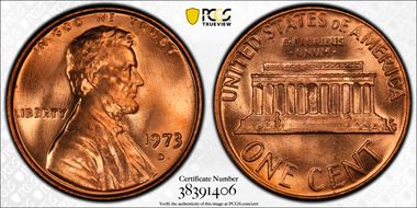 1973-D 1C MS67RD