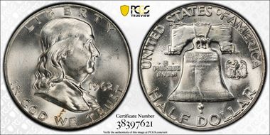 1962 50C MS66FBL