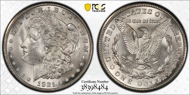 1921-S $1 MS66+