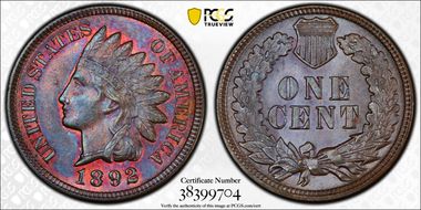 1892 1C MS64BN