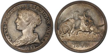 1898 SC$1 HK-281 Silver Trans-Mississippi Expo AU58