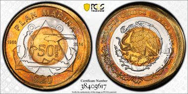 2016-Mo 20 Peso Plan Marina MS66