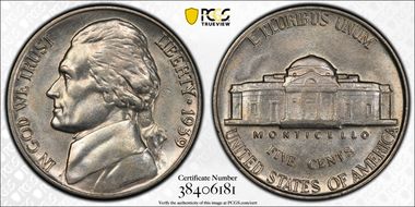 1939 5C Reverse of 1940 AU58