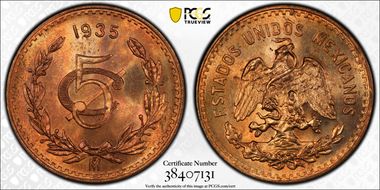 1935-Mo 5C KM-422 MS65RB