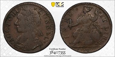 1787 CT 1/2P Mailed Bust Left, M 11.2-K N1BN
