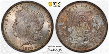 1878 7/8TF $1 Strong VAM 42 7/7 MS64