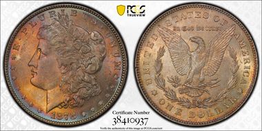 1878 7/8TF $1 Strong, VAM 41, 7/7 MS64