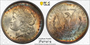 1878 7TF $1 R79 VAM 224 - 168 Reeds MS64
