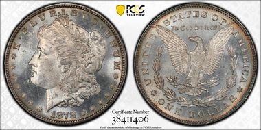 1878 7/8TF $1 VAM 34, 7/4 Weak MS64