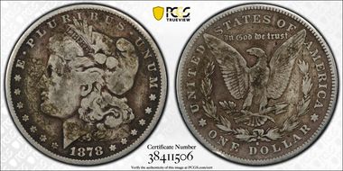 1878-S $1 VAM 62, Long Arrow Shaft N1