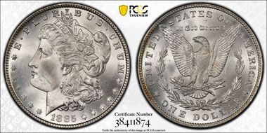 1885 $1 MS64