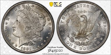 1881-O $1 MS64