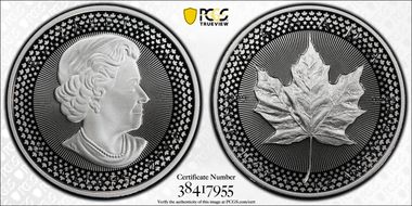 2019 $5 Maple Leaf Silver Modified PR Pride of Two Nations, U.S. Set PR70