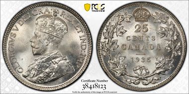1935 25C MS66
