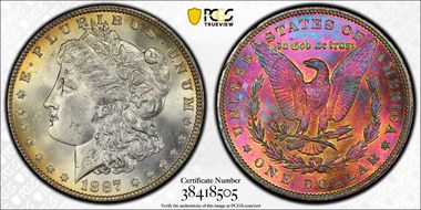 1887 $1 MS63