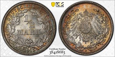 1915-F 1/2 Mk J-16 MS67