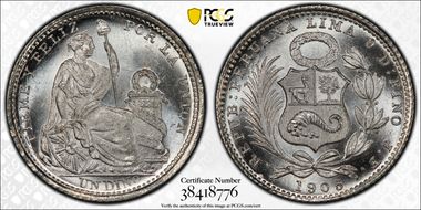 1905-JF Dinero KM-204.2 MS66+