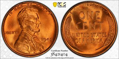 1945 1C MS67+ RD