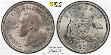 1951-PL 6D MS65