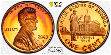 2009-S 1C Lincoln-Professional PR68DCAM