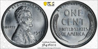1943 1C MS67