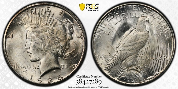 Cert 38427289 - Coin Image